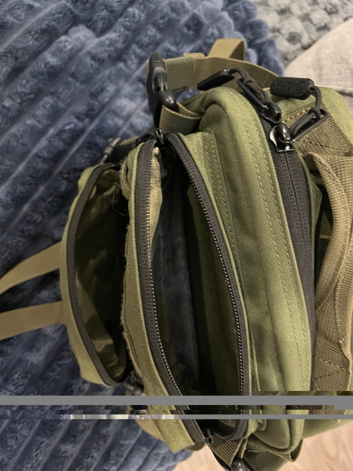 WOLFpak Green Tactical Backpack MOLLE Zip Closure "Trust Your Instincts" Patch