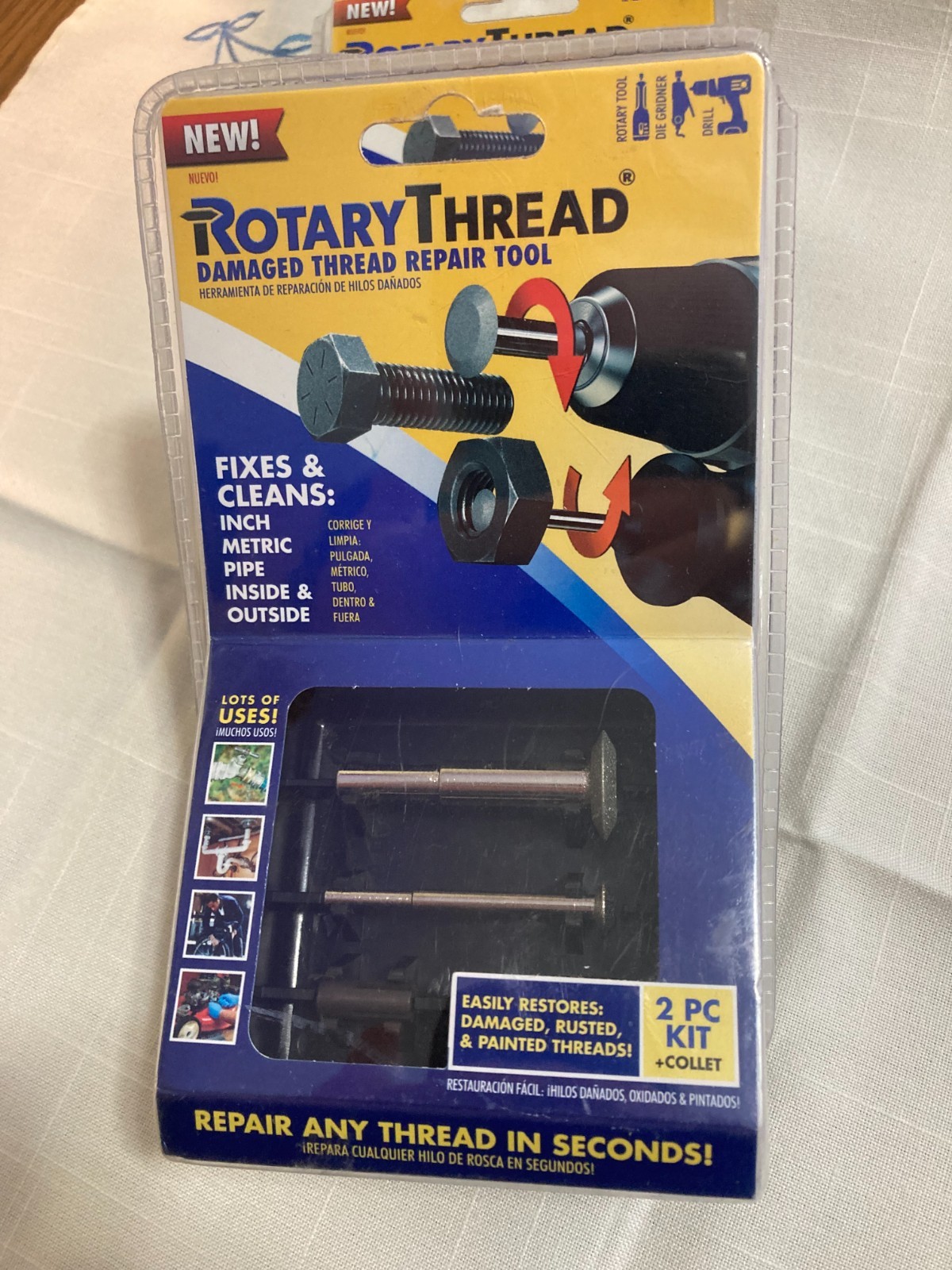 ROTARY THREAD Damaged Thread Repair Tool Restore, Repair, and Clean NEWX