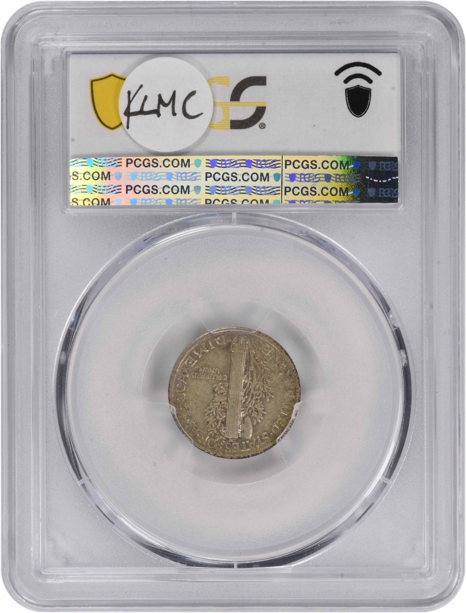 1942/1 Mercury Silver Dime EF40 PCGS