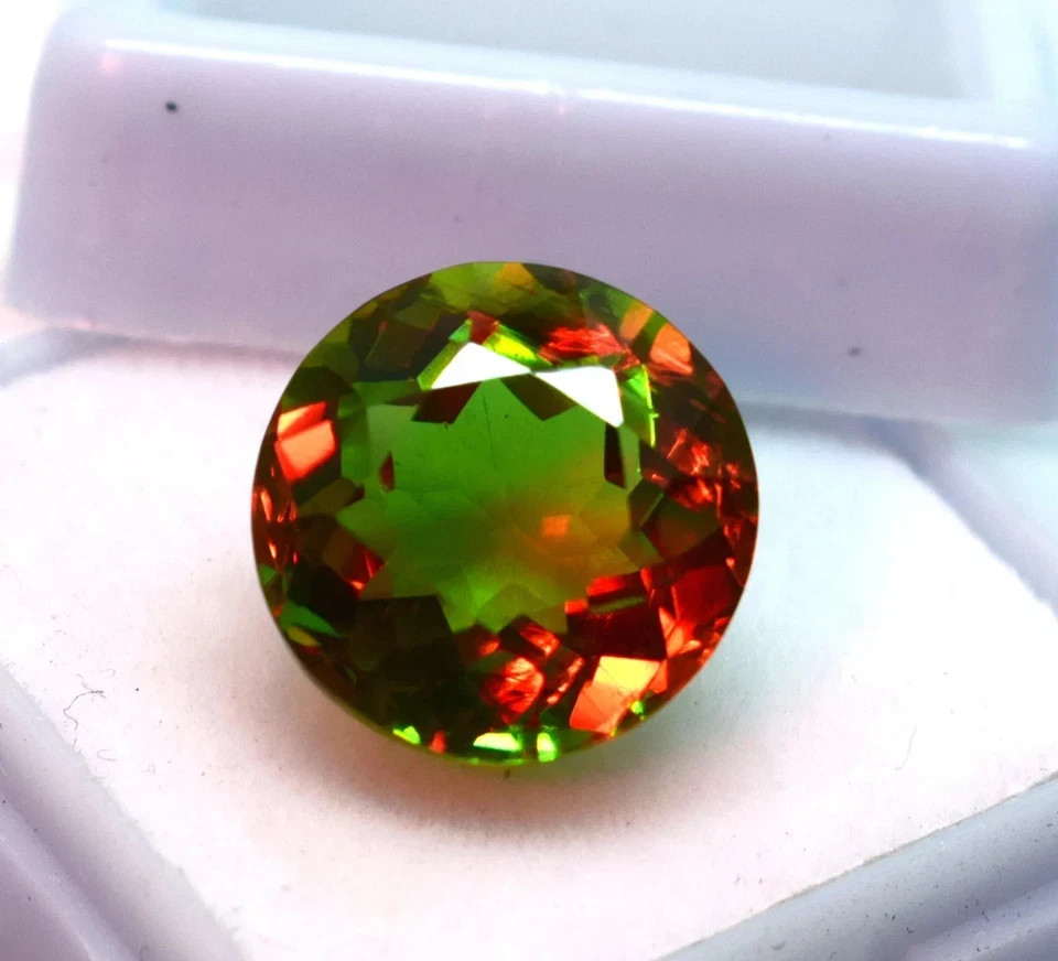 100+ Ct Flawless Zultanite Round Cut 7-Color Change Certified Loose Gemstone