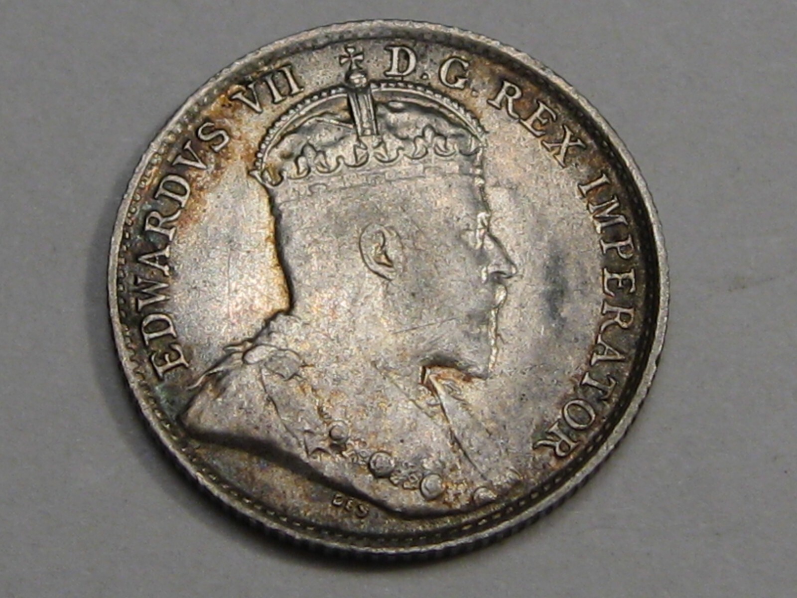 AU/UNC 1906 Five Cent 5¢ CANADA.  #40