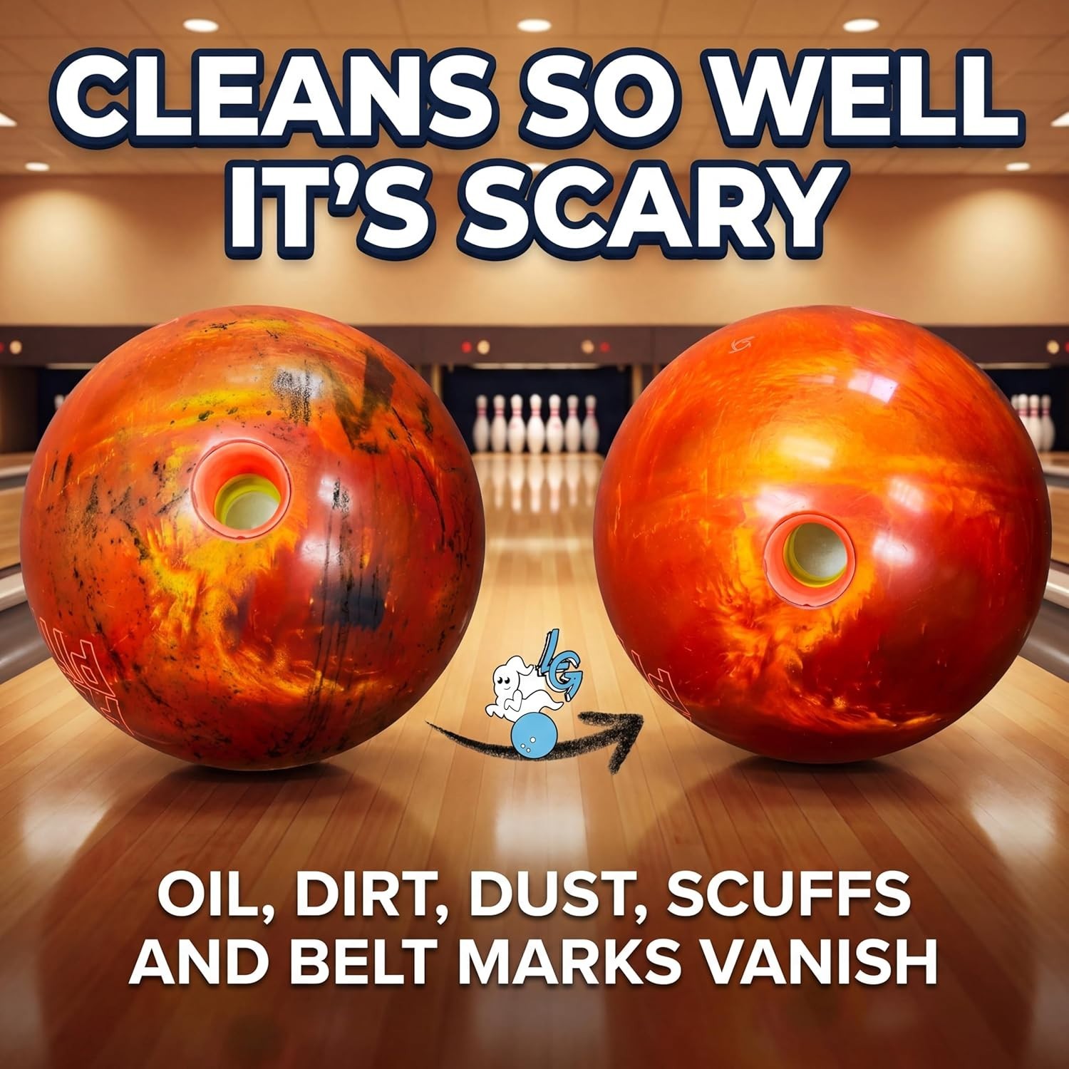 Professional Bowling Ball Cleaner Spray - Unscented 8 Oz for All Ball Types