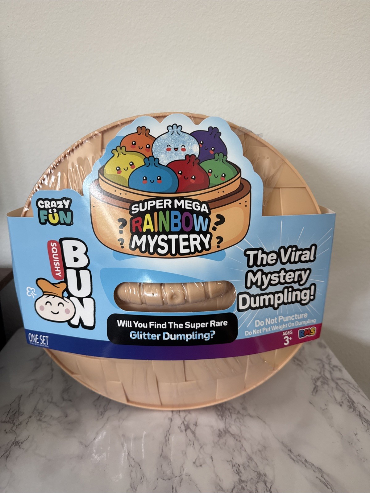 Super Mega Rainbow Mystery Dumpling Squishy Toy Rare Glitter Chance New 8lb 12”