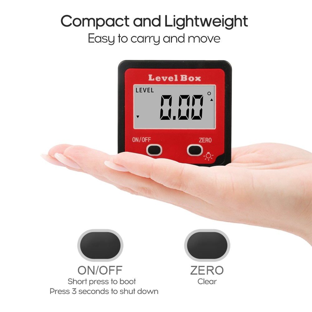 Digital Level Protractor Inclinometer Mag-netic Level Angle Meter Angle Finder