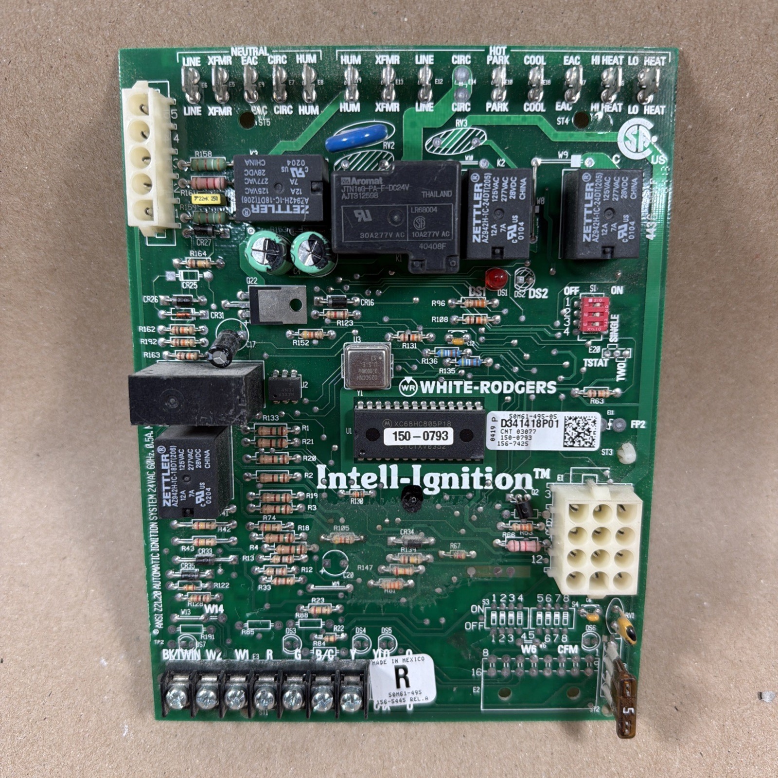 🔥 TRANE White Rodgers 50M61-495-05 Furnace Control Circuit Board D341418P01