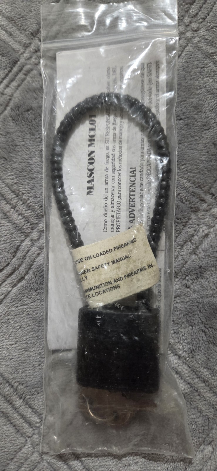 Gun Lock with Two Keys and Instructions for Pistols Gun Safety