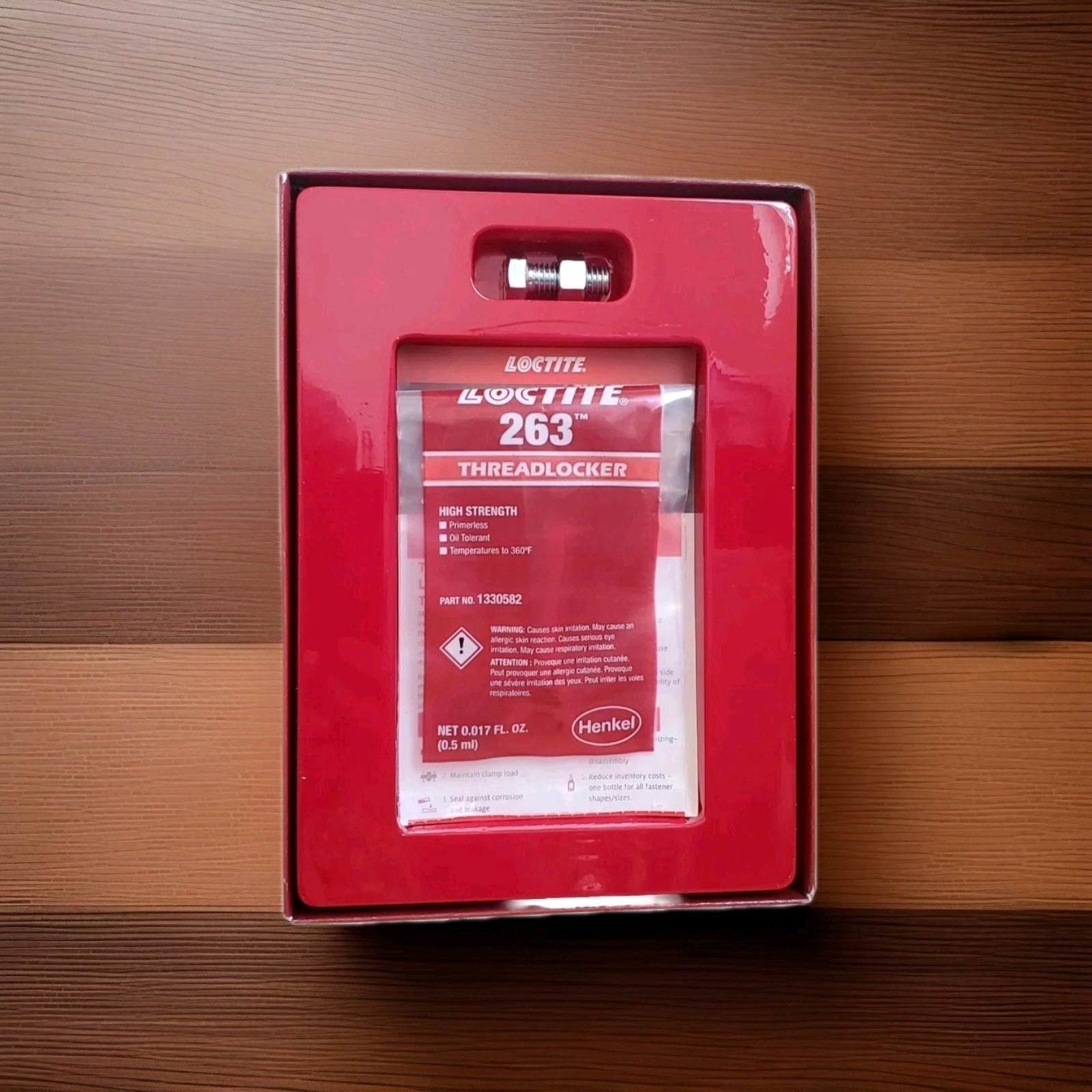 Loctite 263 Bolt Red Hi-Strength Permanent Threadlocker .5 ml