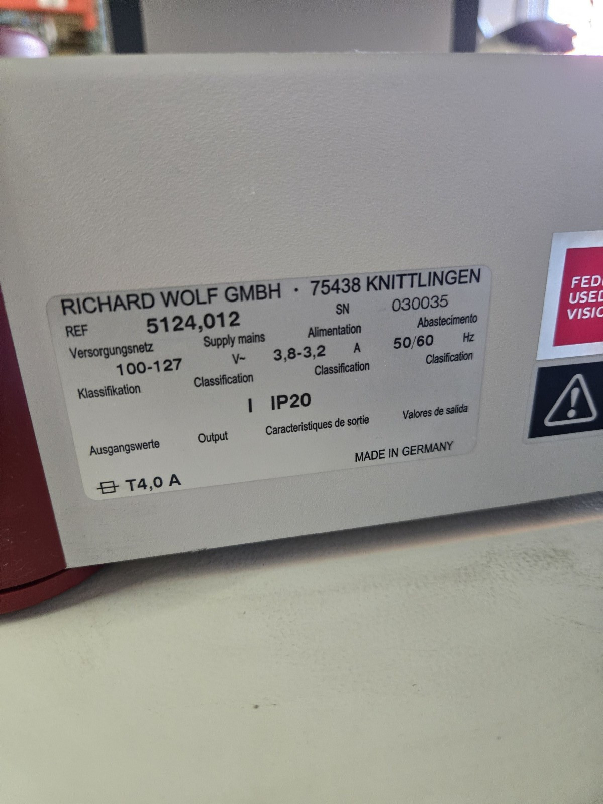 Richard Wolf Endocam 5124LP System 5365200 w/ CCD Camera Video Printer Sharp TV
