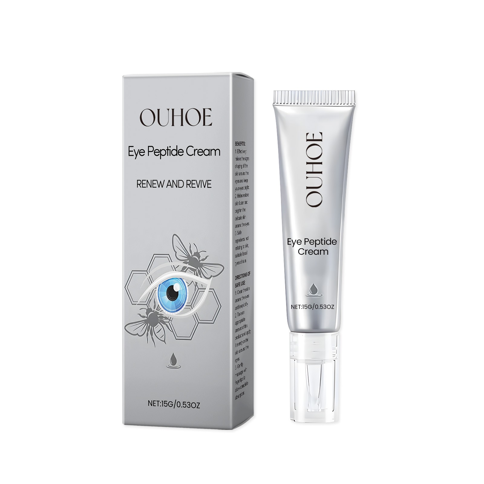 Peptide Eye Cream Anti-Aging & Firming, Hydrating for Wrinkles