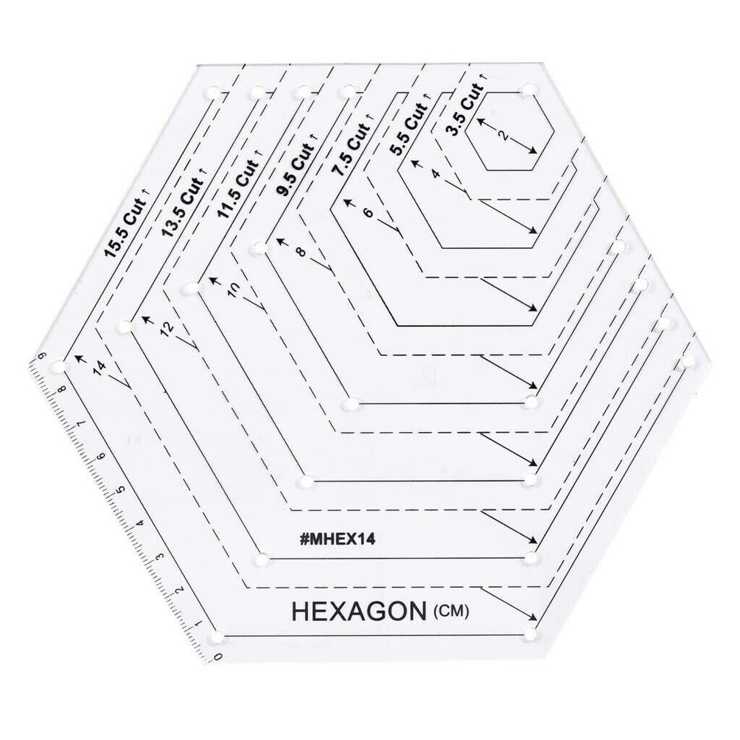 ERIOKK 5Pcs Creative Grids Quilting Templates Set,Drafting Triangles 45 60 De...