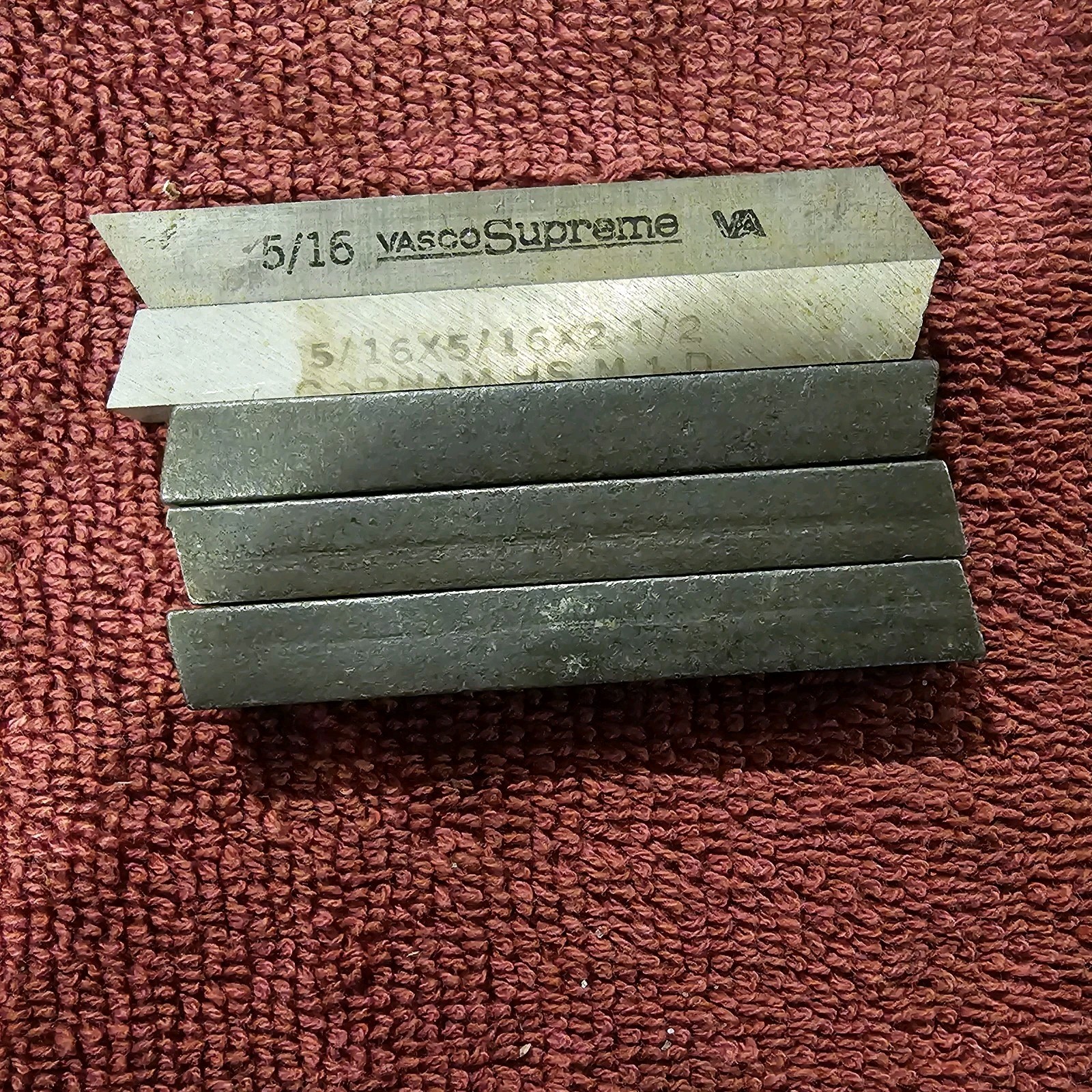 (5)  5/16" Lathe Tool Bits, New Old Stock. Vasco Supreme, Gorham, Unmarked