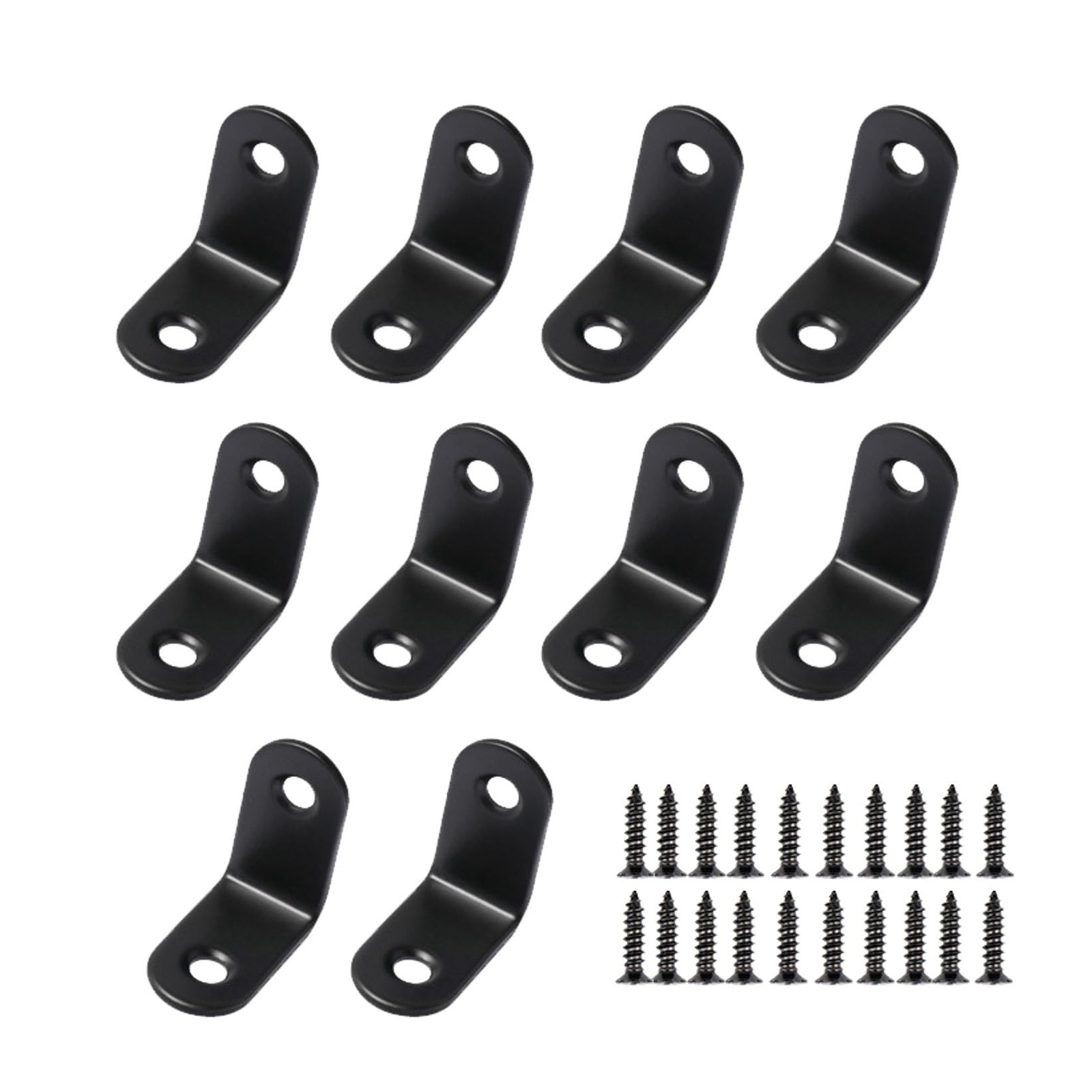 10 Pcs Heavy - Duty Thickened 90° Stainless Steel L - Shaped Corner l Bracket...