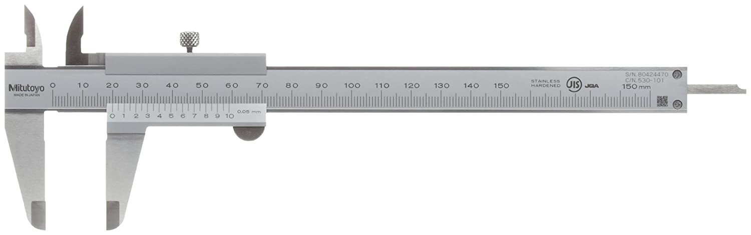 Mitutoyo 530 series M type standard vernier caliper N15 530-101 made in Japan