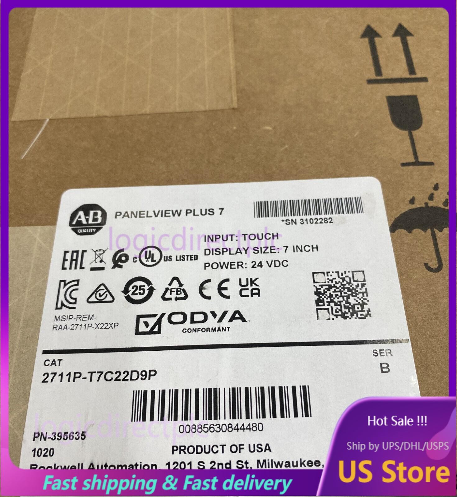 2711P-T7C22D9P Allen-Bradley PanelView【New and Sealed】NEW IN BOX