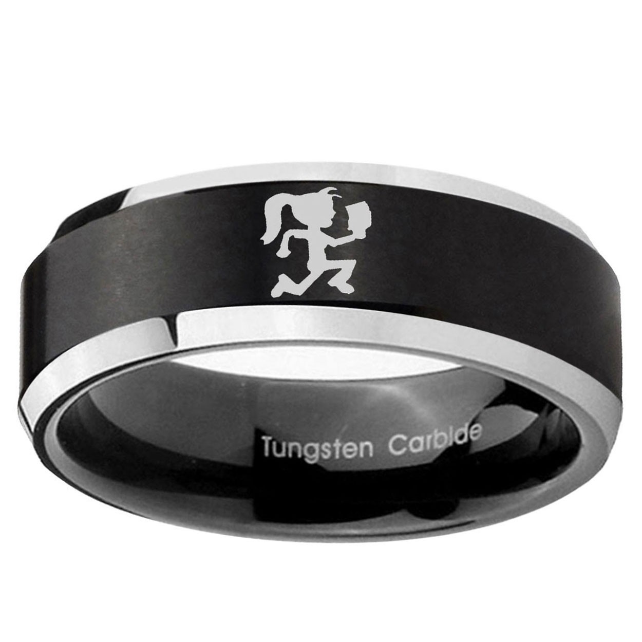 Hatchet Girl Carbon Fiber Tungsten Men's Wedding Band