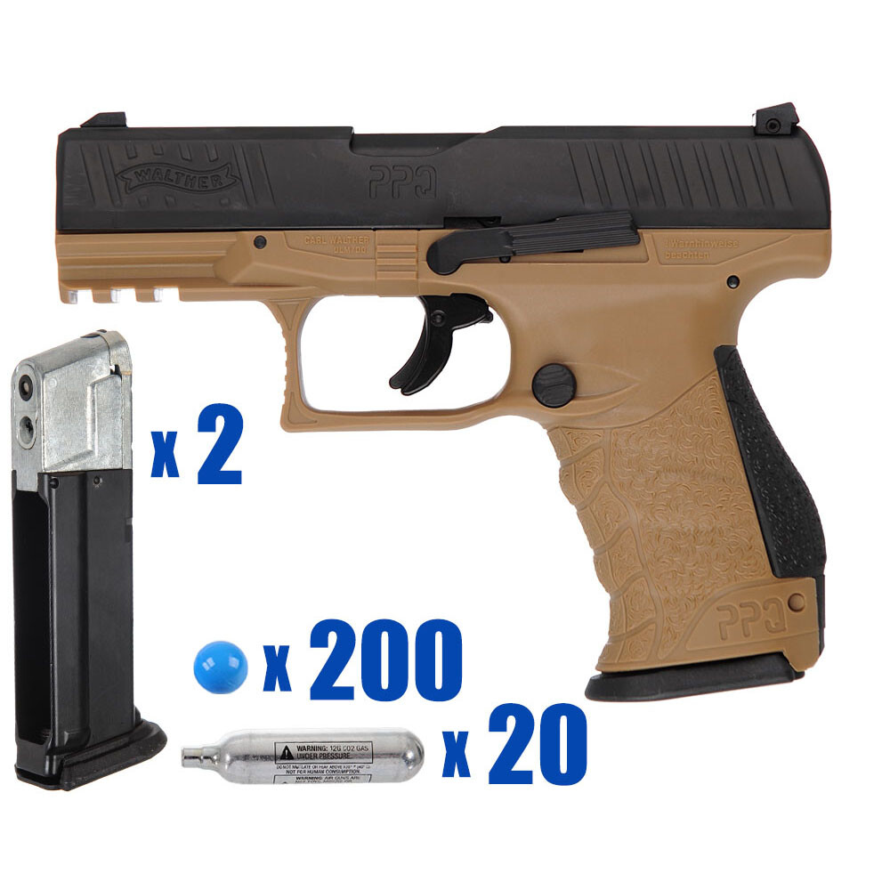 T4E .43 CAL OSCAR PAINTBALL PISTOL PACKAGE KIT - WALTHER PPQ M2 LE - FDE