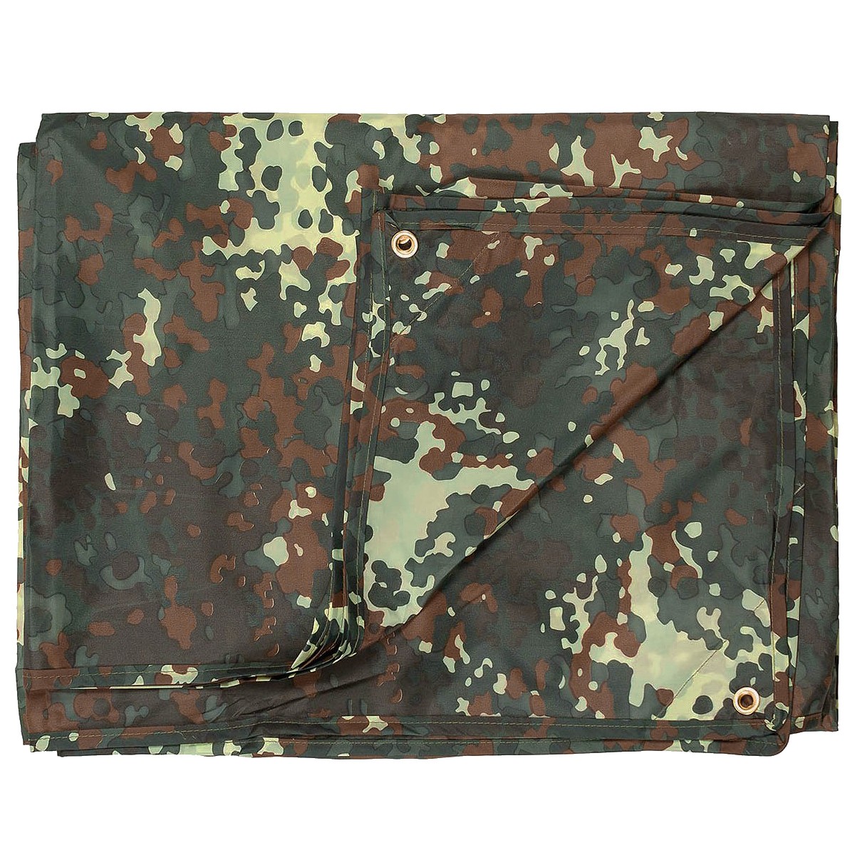 MFH Tarpaulin Tarp Waterproof Blanket Survival Outdoor Bushcraft Flecktarn Camo