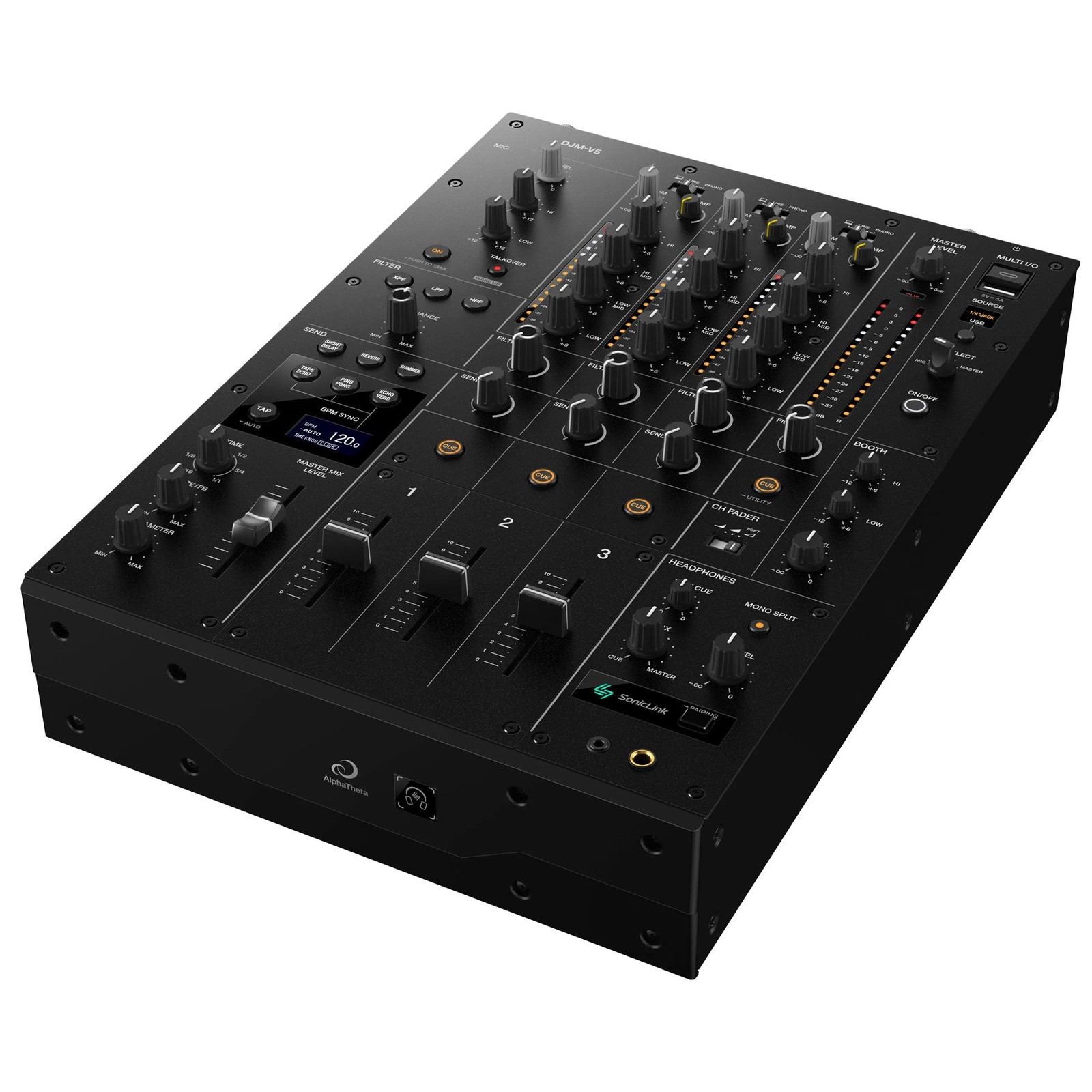 AlphaTheta: DJM-V5 3-Channel DJ Mixer (Open Box Special)