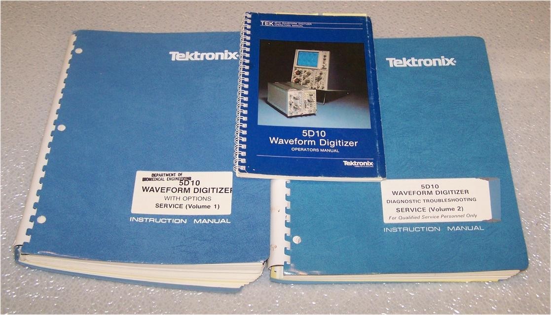 Tektronix 5D10 Service and Opearational Manual complete set