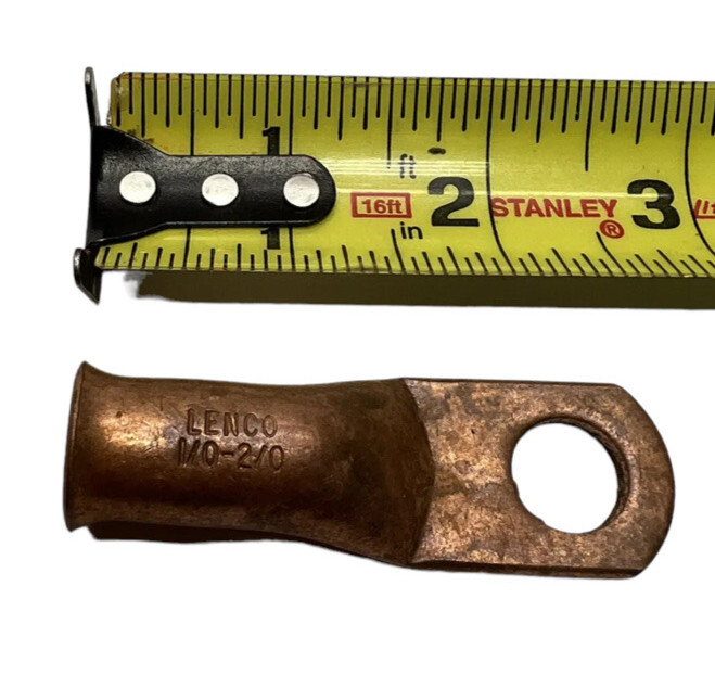 Lenco 07020 Copper Cable Lug, 1/0 Thru 2/0 Capacity, 1/0-2/0 **Free Shipping**