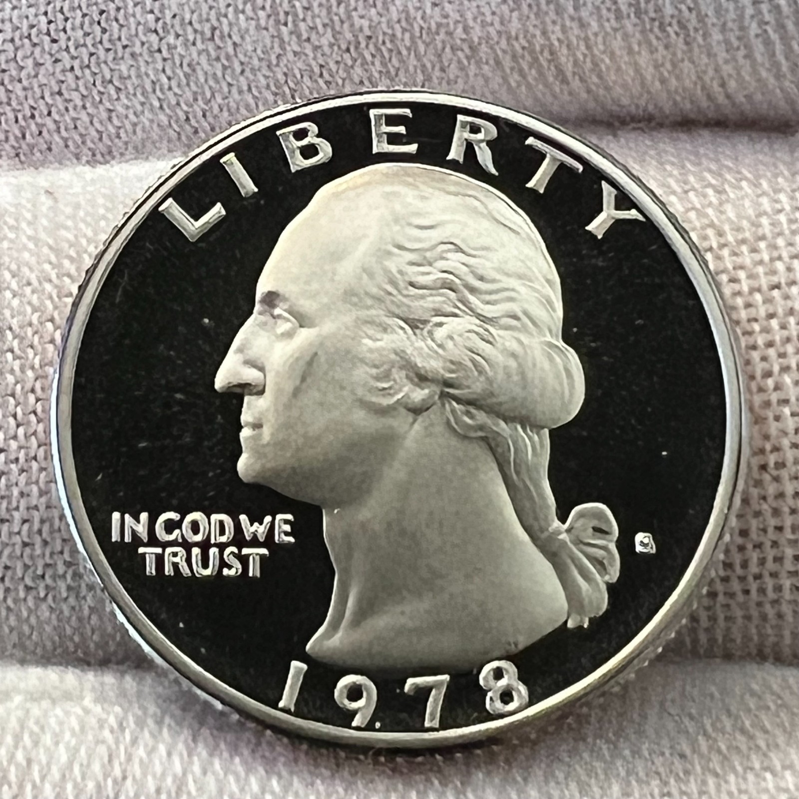1978-S Washington Quarter Amazing Deep Cameo Proof receive coin pictured #5334