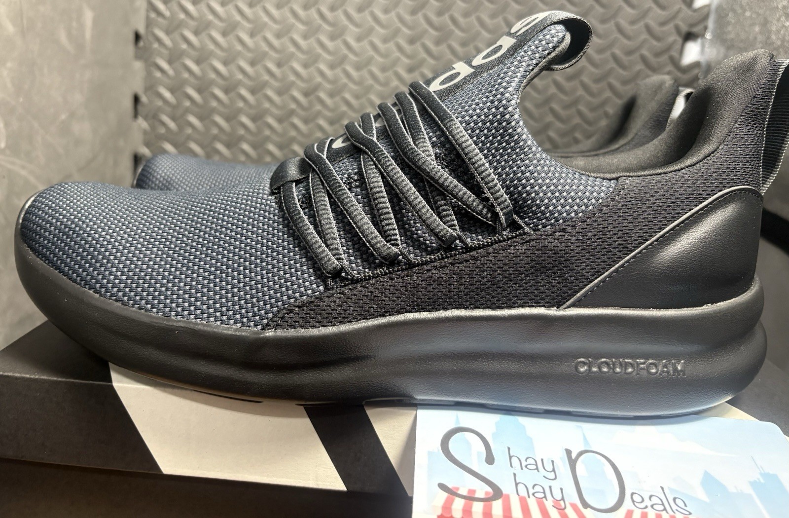 Adidas Lite Racer Adapt 7.0 Blk/Grey MENs Size 10.5 NEW Box/tag FREESHIP IE6327
