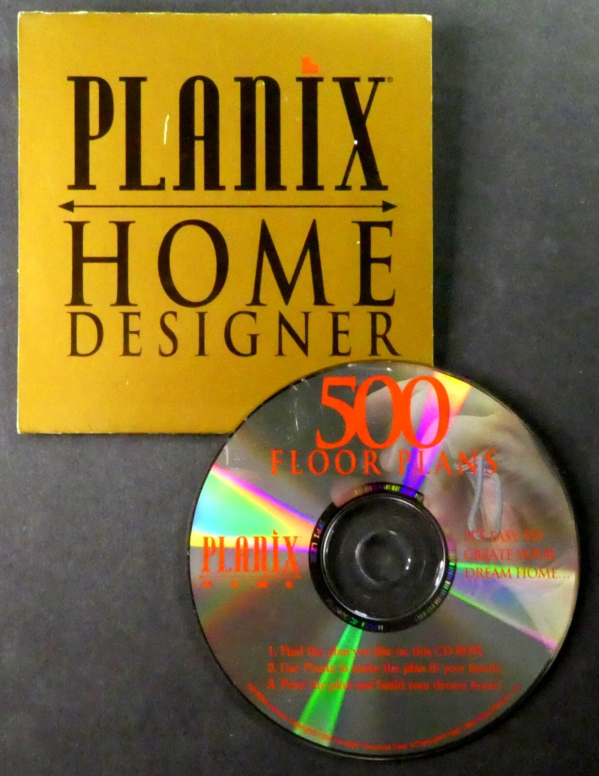 Soft Desk Planix 3D Home Designer (Windows, 1995) 500 Floor Plans