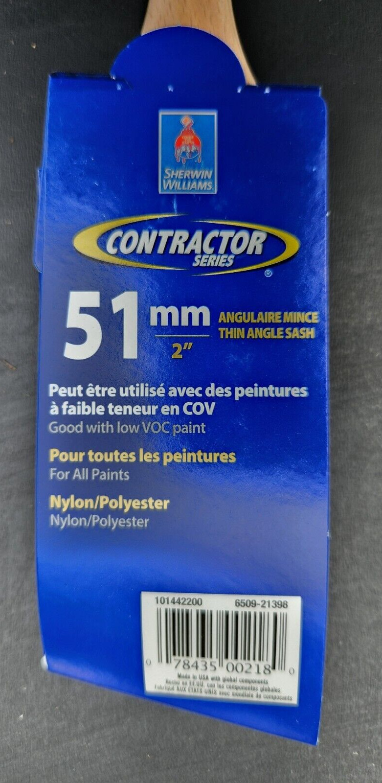 (6 Pk) Sherwin Williams Thin Angle Sash Nylon/Polyster, for all Paints