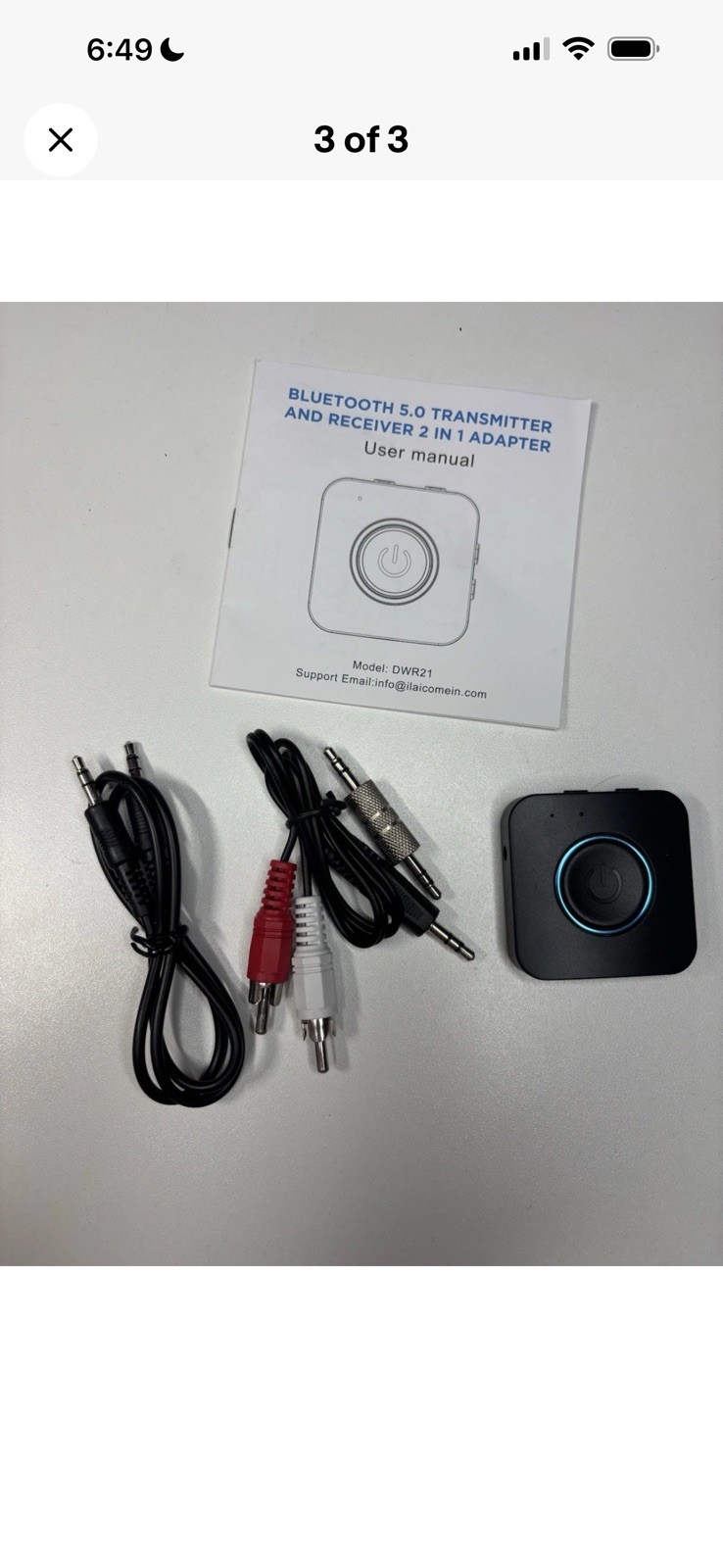 Wireless Receiver and Transmitter Model DWR21 For Car/PC/MP3