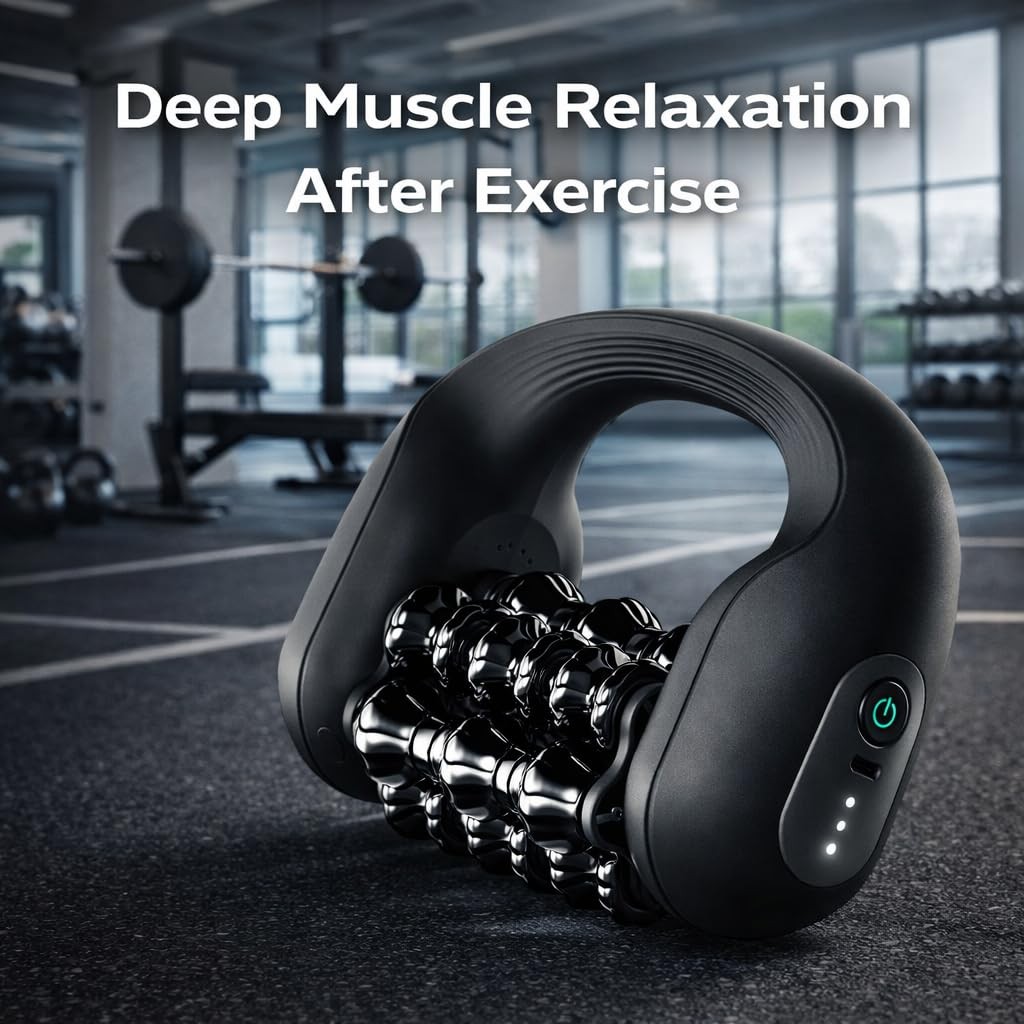 MODILIC Electric Muscle Roller for Post-Workout Recovery, Deep Rolling Black