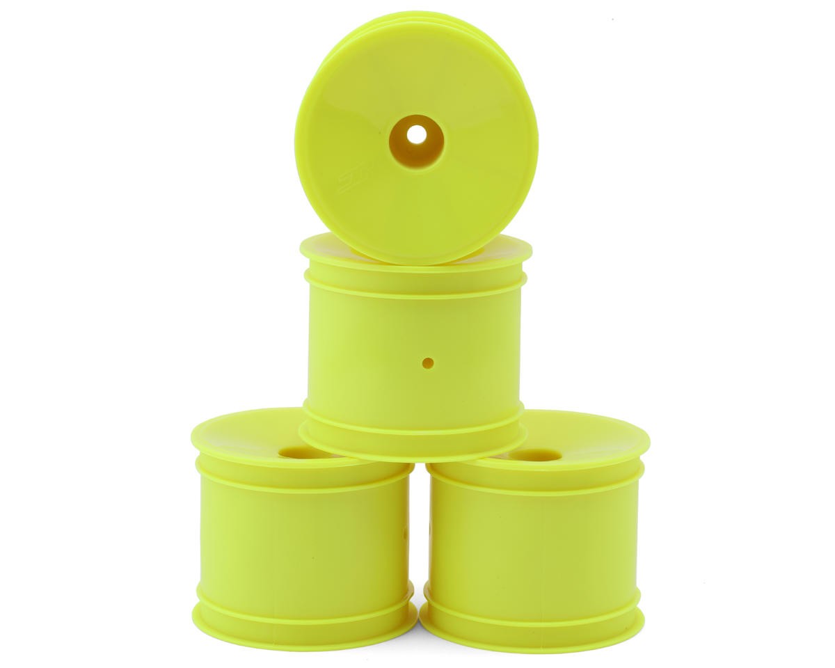 JConcepts 12mm Hex Mono 1/10 Stadium Truck Wheel (4) (T6.1) (Yellow) [JCO3354Y]