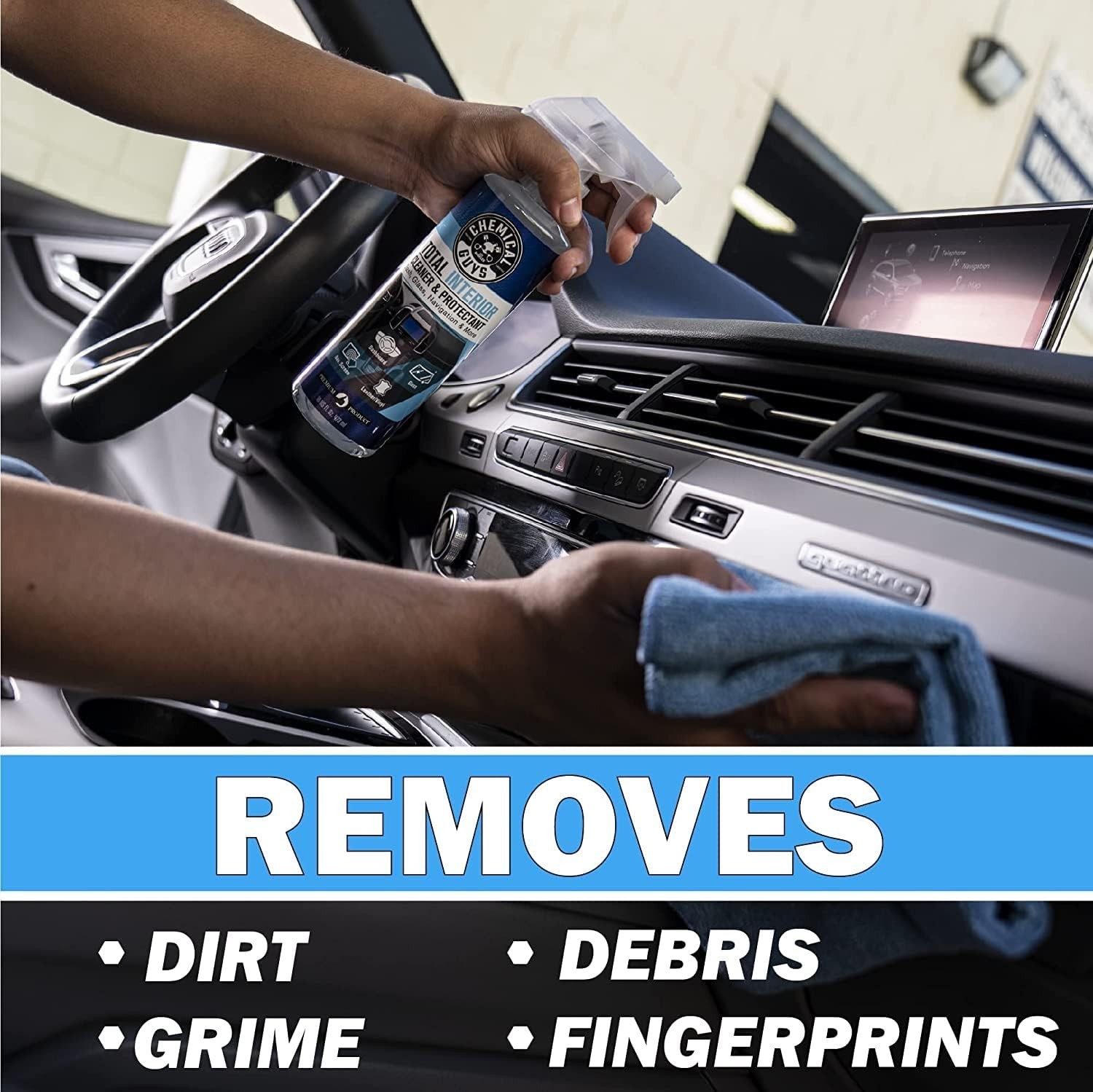 Total Interior Cleaner & Protectant Interior Cleaner, Cleans & Protects Leath...