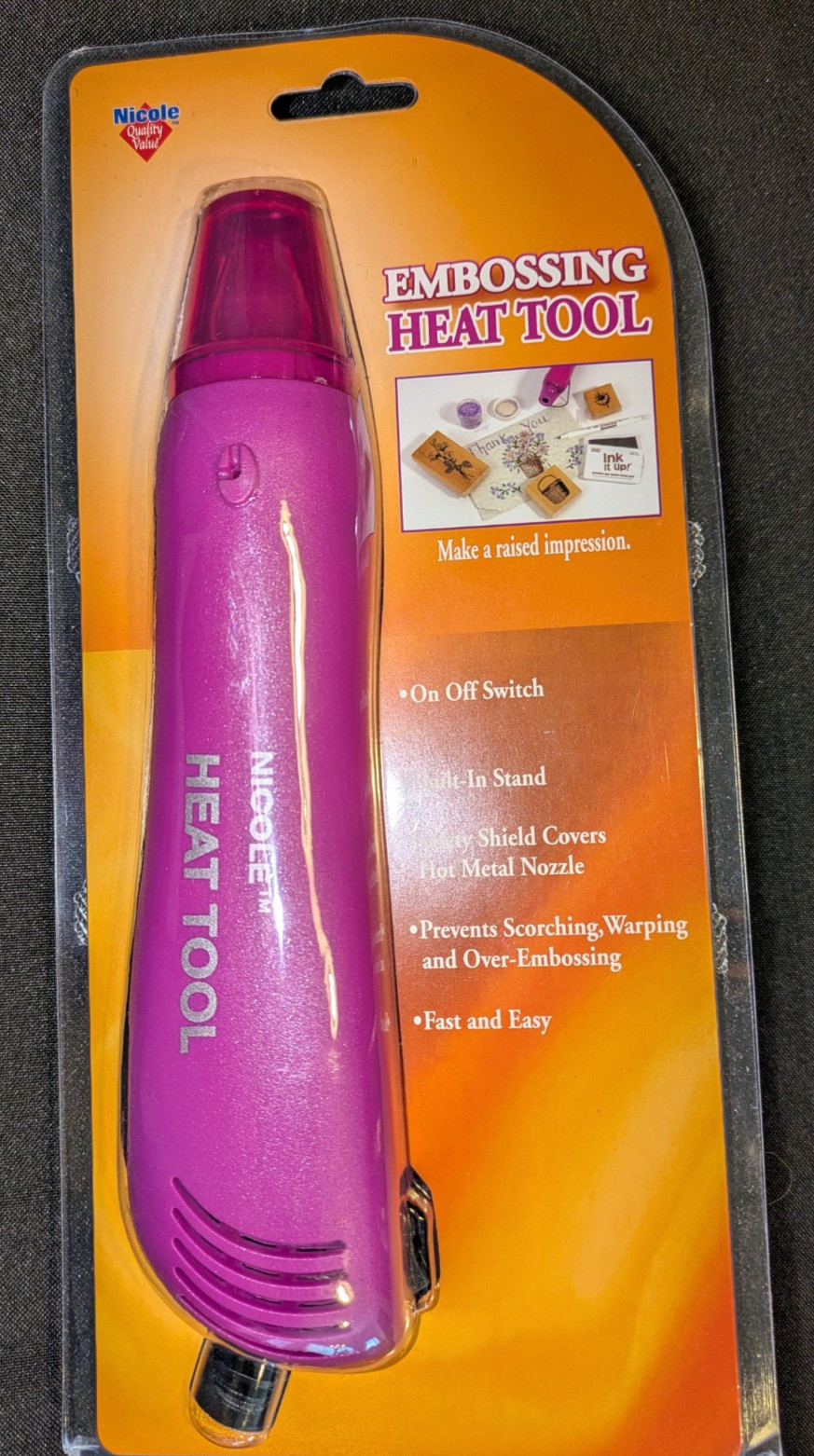 Nicole Heat Tool for Embossing, Shrink Film, Shrink Wrap, 320 WATTS, NEW SEALED