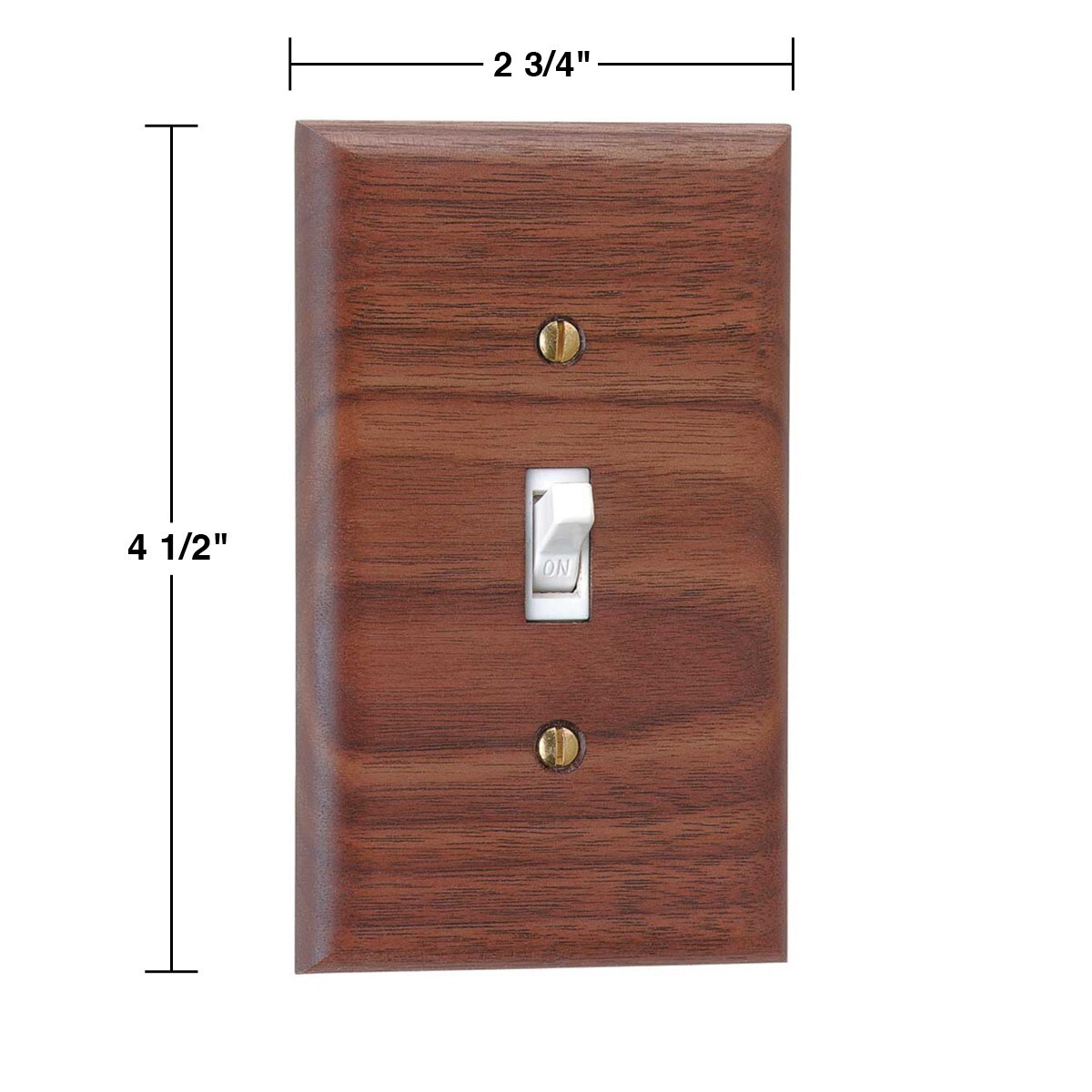 4 Switchplate Walnut Single Toggle | Renovator's Supply