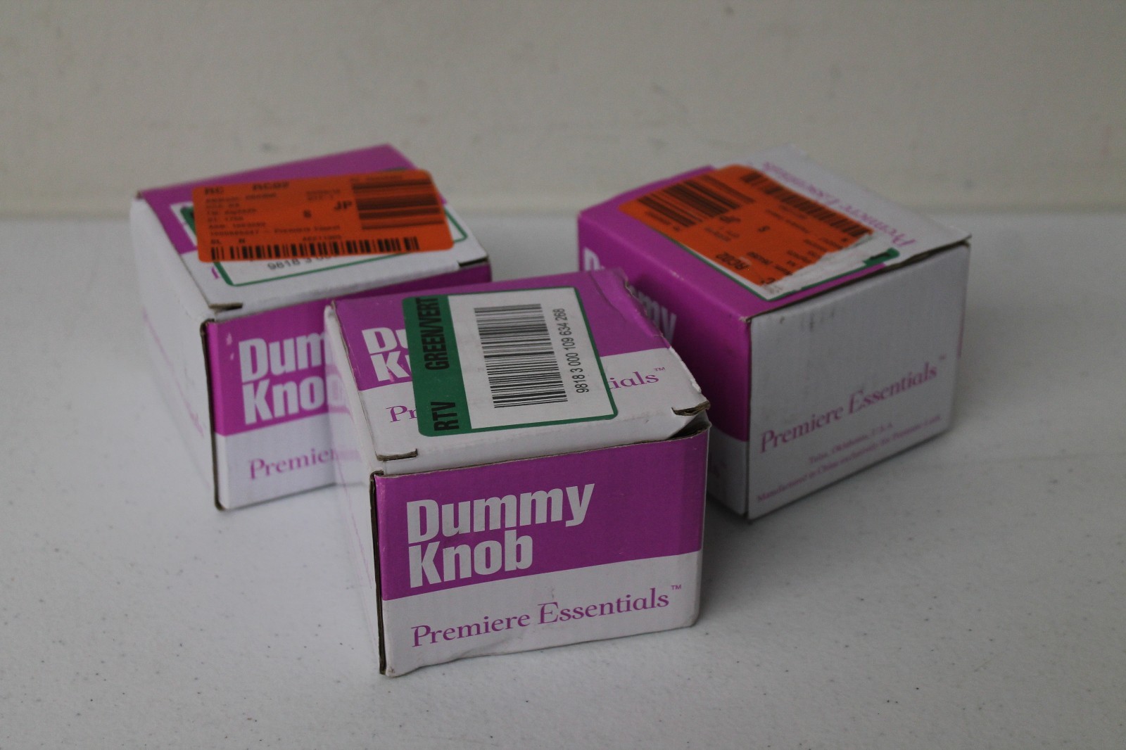 Lot Of 3 Premiere Essential Hudson Dummy Knob Satin Nickel HW037 00205GN0020