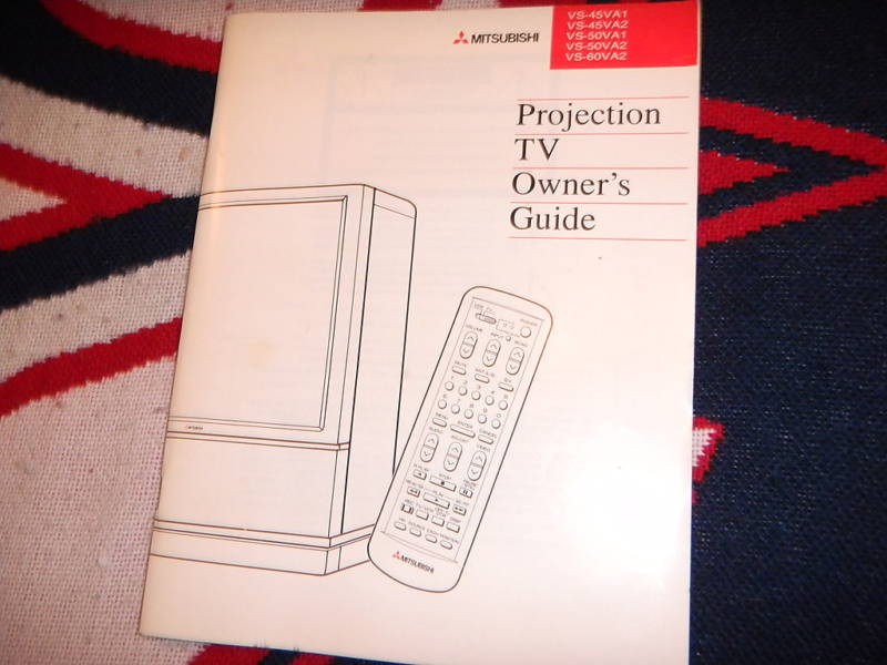 MITSUBISHI PROJECTION VS-45VA1 - VS-60VA2 manual
