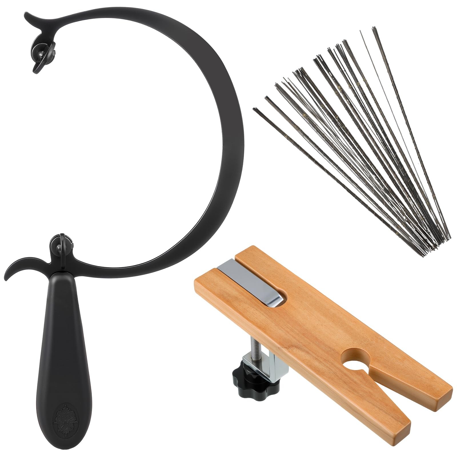 Mifoci 147 Pcs Jeweler's Saw Set Frame Include 1 Curved Black, Silver