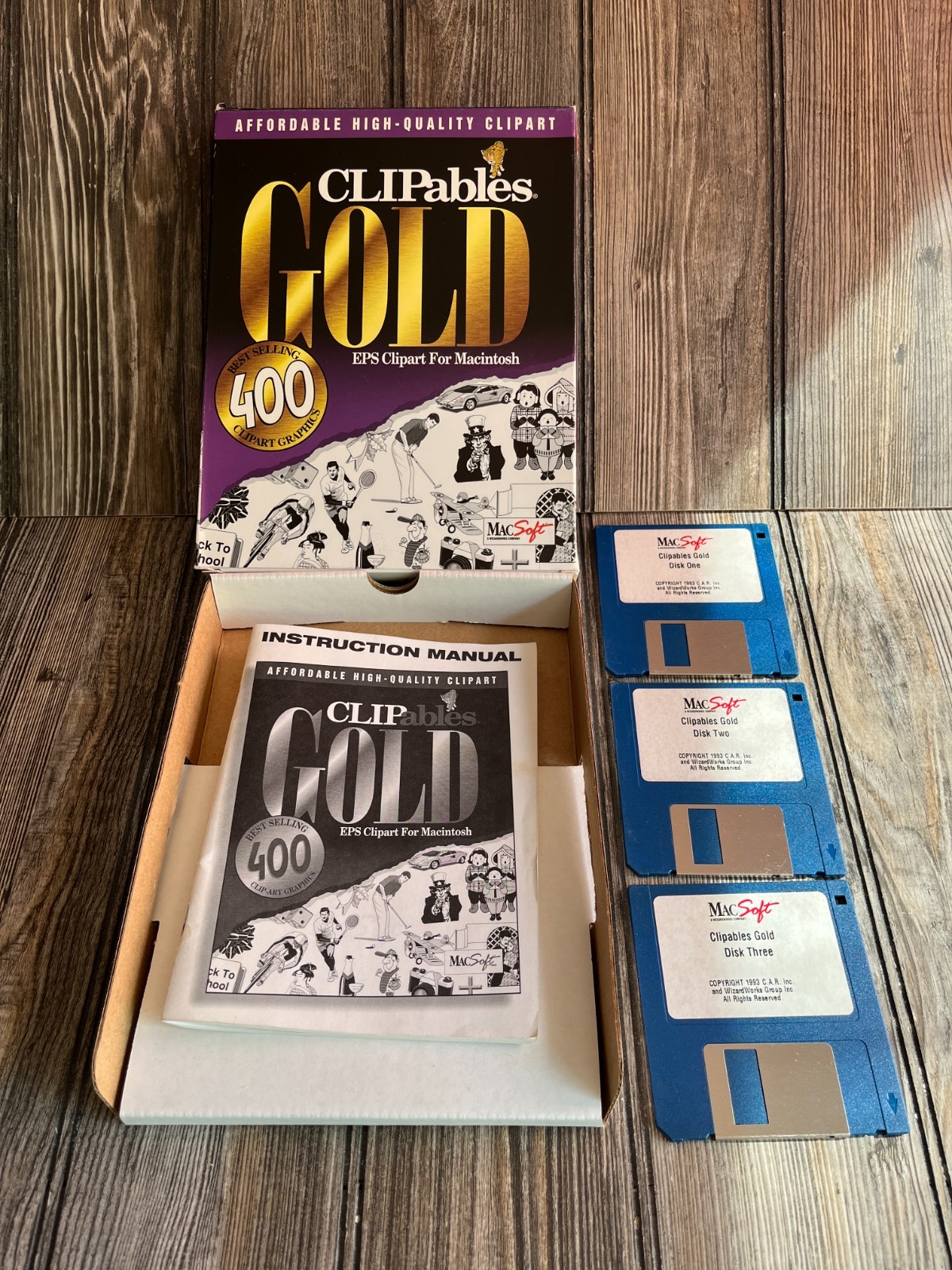 Clipables Gold EPS Clipart for Macintosh | 400 Clipart Graphics