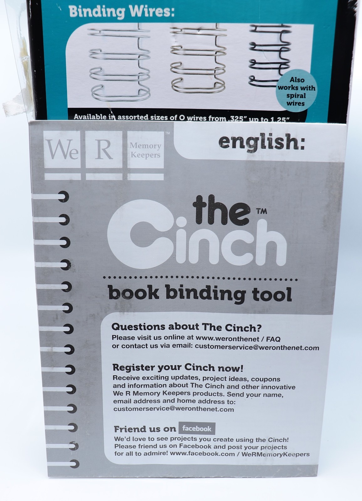 The Cinch We R Memory Keepers Book Binding Machine Tool New