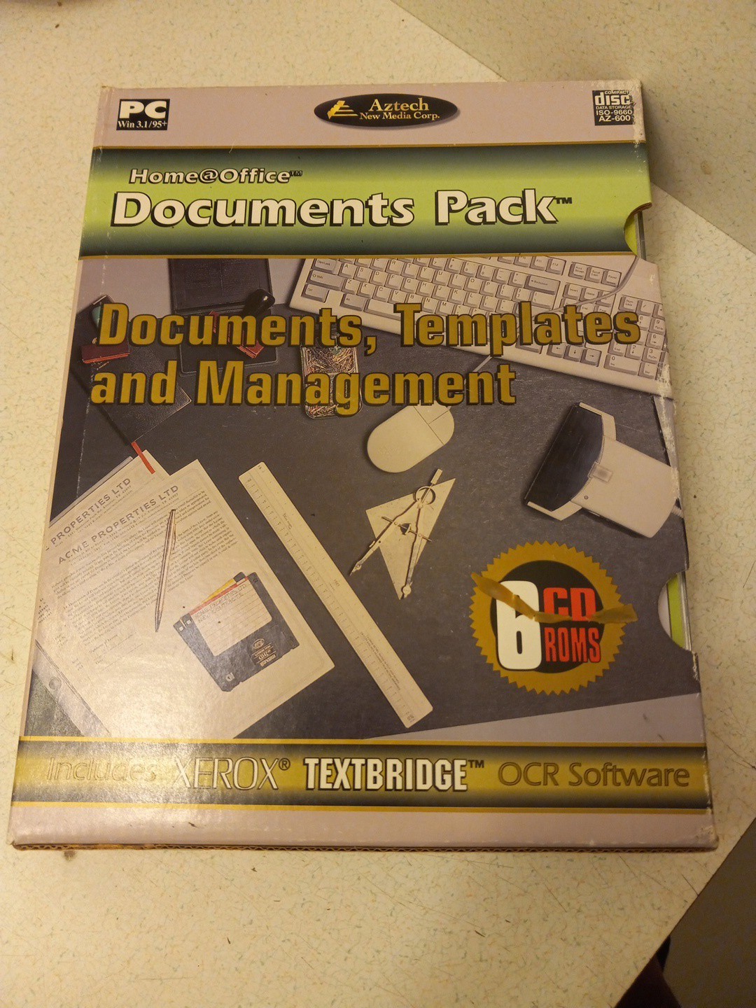 Aztech New Media Documents Pack Text bridge Ocr Vintage Software Windows 95