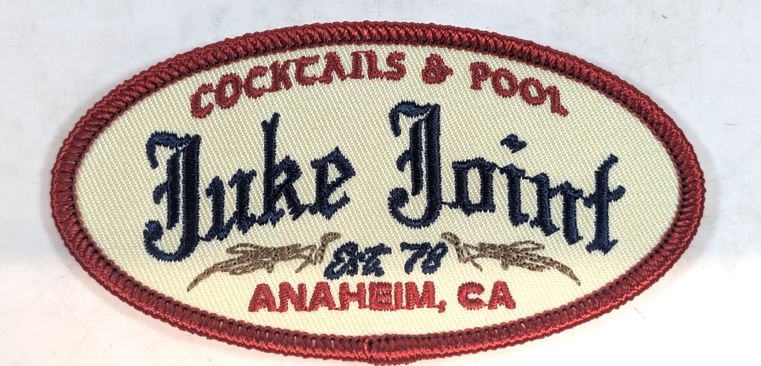 Juke Joint Patch Cocktails & Pool, Anaheim CA, 3- 3/4  x  2