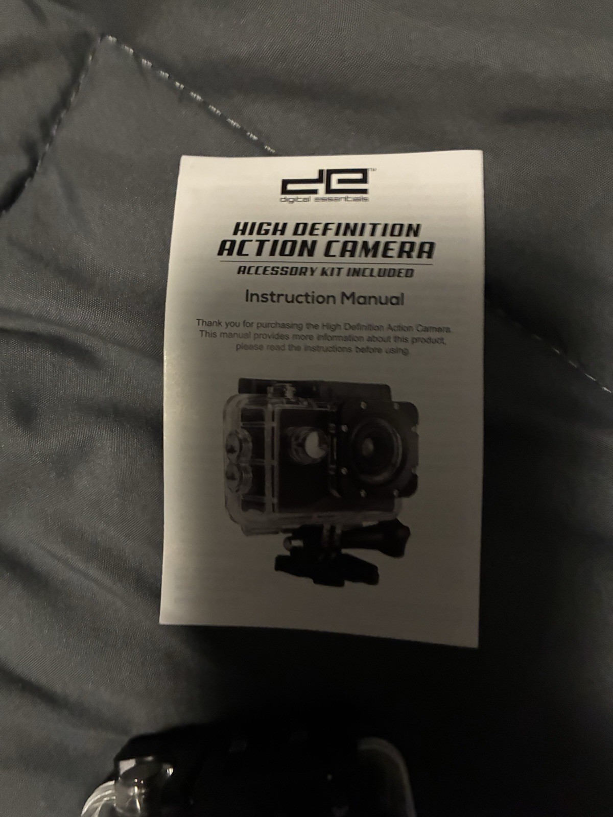 DIGITAL ESSENTIALS HIGH DEFINITION ACTION CAMERA ACCESSORY KIT INCLUDED