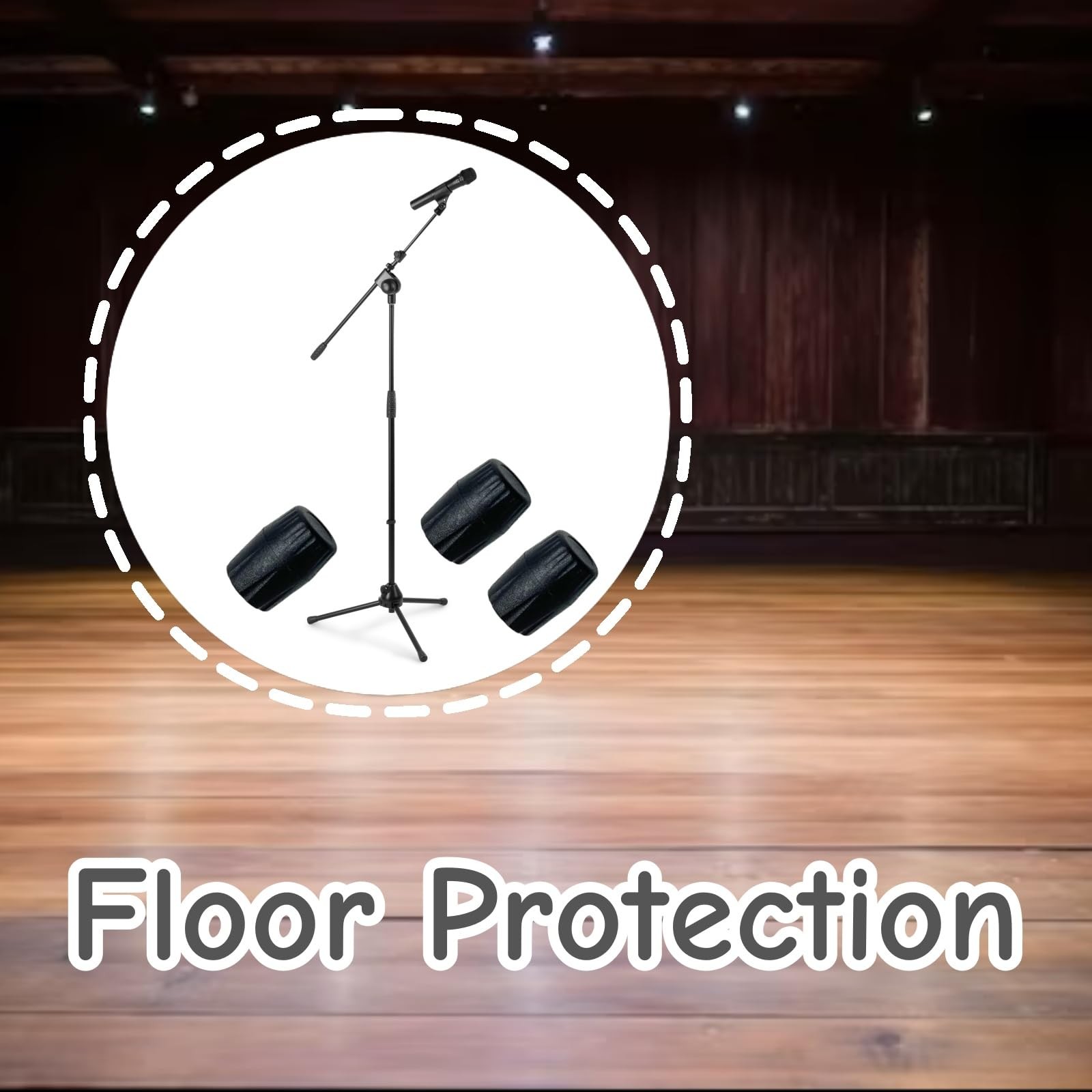 10 PCS Microphone Guitar Stand Foot Protector Rubber Cap Pad...
