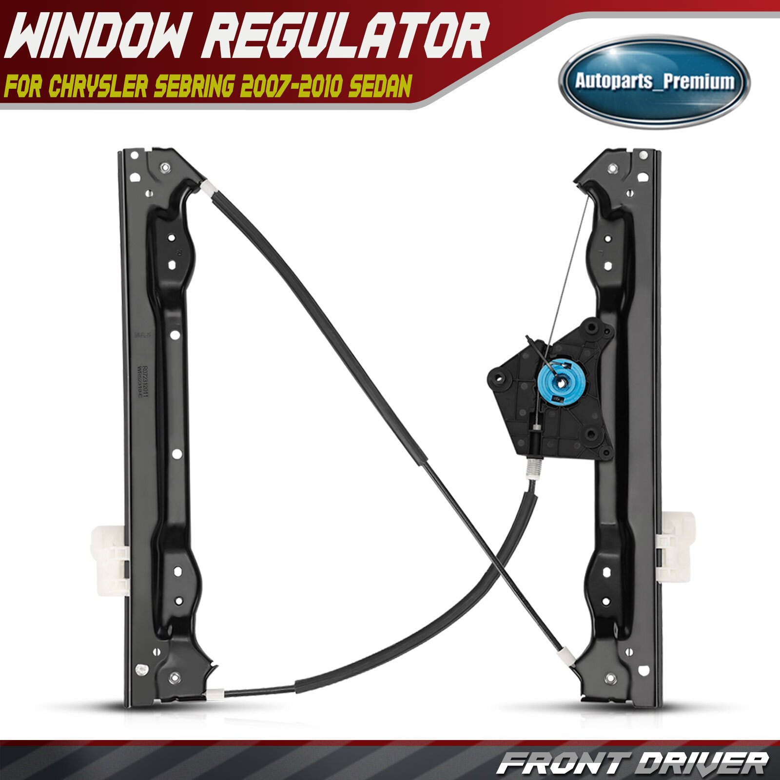 Power Window Regulator for Chrysler Sebring 07-10 Front Driver Left Sedan only