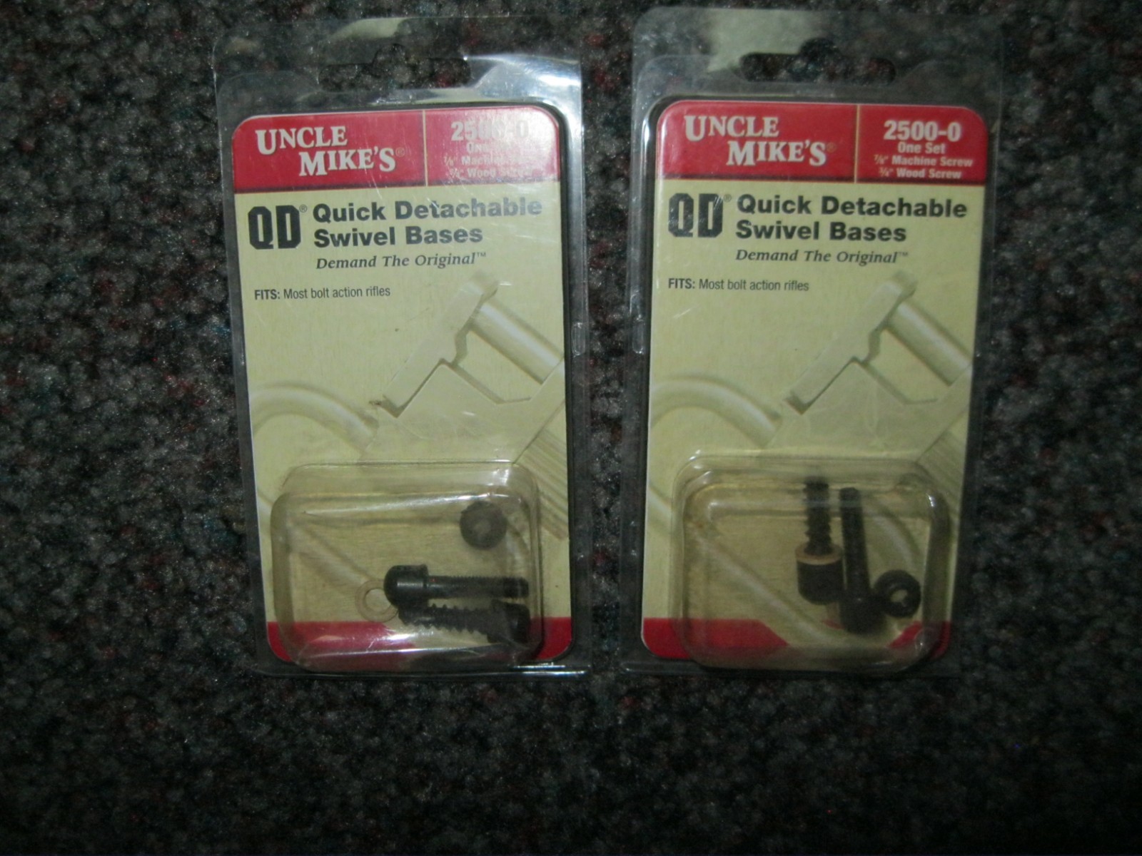 2 NEW Uncle Mike's QD Quick Detachable Swivel Bases sets 2500-0
