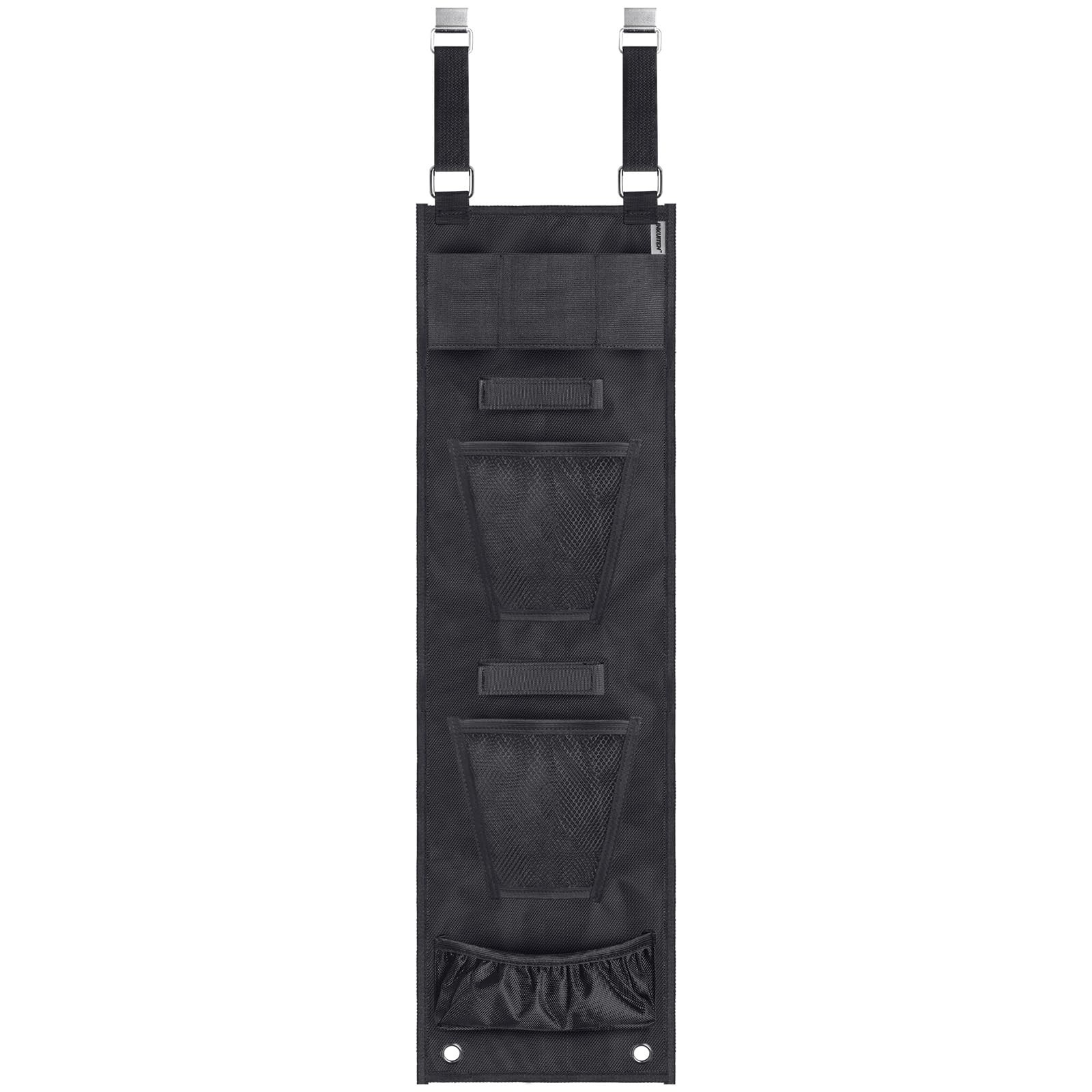 Gun Safe Door Organizer with Handgun Hanger, Elastic Mag Pouch & Mesh Pockets, E