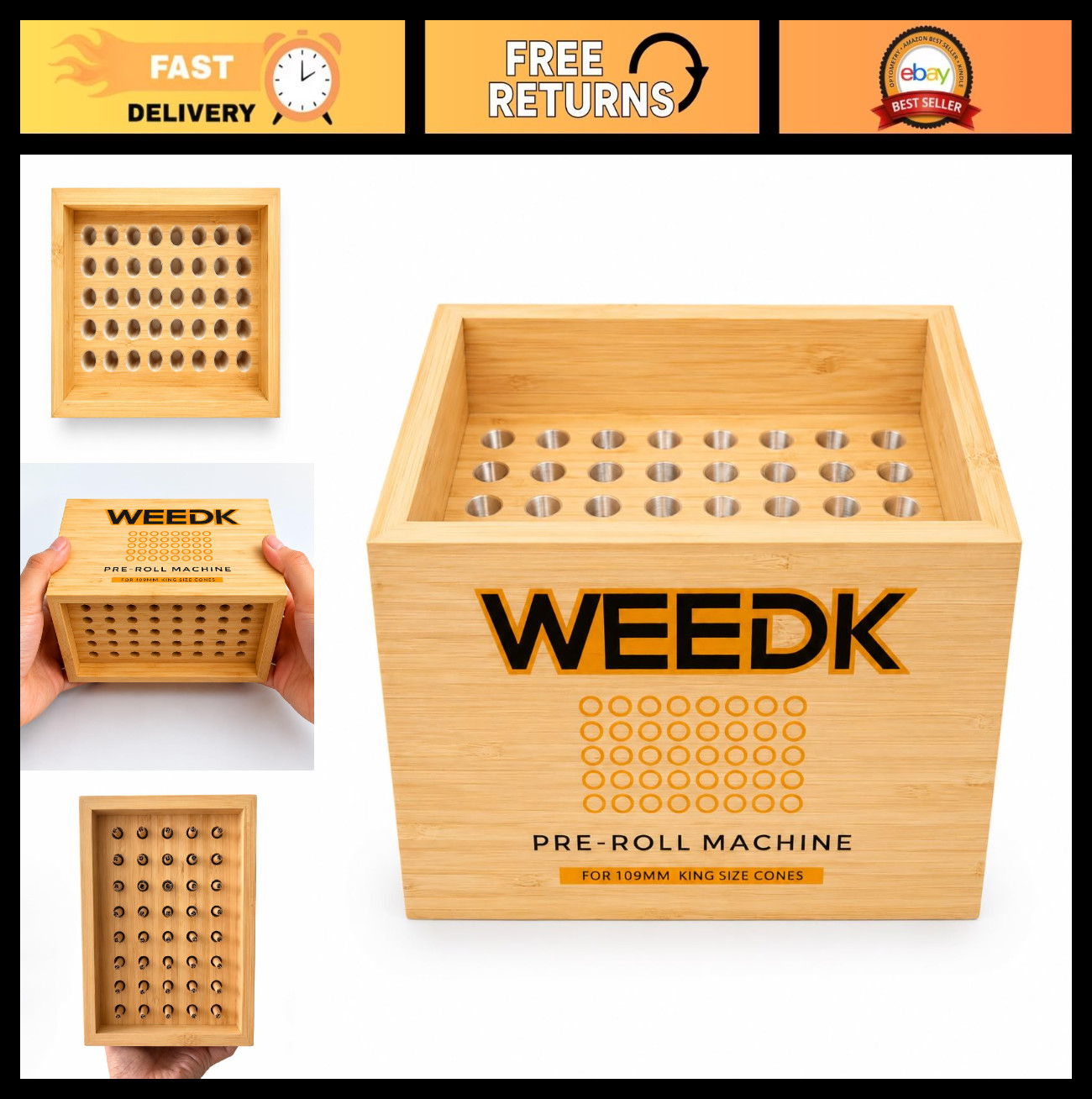 Efficient Cone Filler Machine for 40 King Size Pre-Roll Cones | Fast & Easy Use