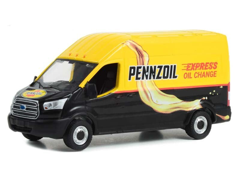 2019 Ford Transit LWB High Roof - Pennzoil 1:64 Scale Model - Greenlight 53050C