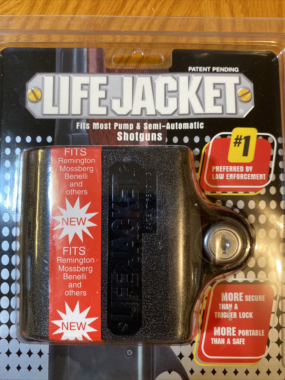 Life Jacket Portable Shotgun Security Lock Most Pump & Semi/Automatic Shotguns