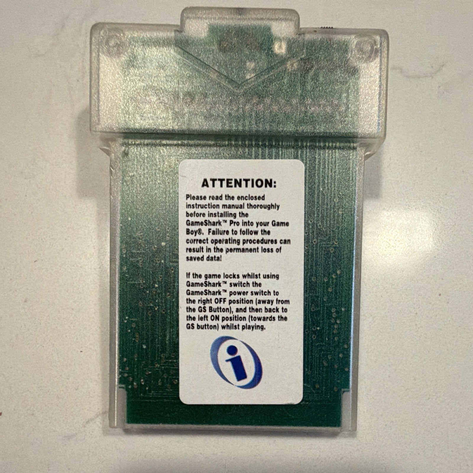 GameShark Video Game Enhancer Clear Cheat Codes for Game Boy Color/Pocket
